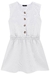 Vestido Juvenil Sem Mangas OFF WHITE - Lilimoon - comprar online