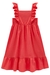 Vestido Infantil VERMELHO em Tecido e Laise - Kukie na internet