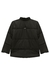 Jaqueta de Nylon Infantil Menina com Cinto PRETO - Kukie - Looks Babilice