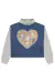 Jaqueta Infantil Jeans com Pelinhos Mangas e Gola - Kukie - comprar online