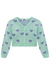 Casaco / Cardigan Infantil Menina Tricô e Corações - Kukie - comprar online