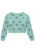 Casaco / Cardigan Infantil Menina Tricô e Corações - Kukie na internet