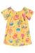 Vestido Infantil AMARELO Soltinho BICHOS E FRUTAS - Kukie - comprar online