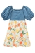Vestido Infantil com Jeans FRUTINHAS TROPICAIS - Kukie na internet