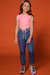 Blusa Cropped Infantil Menina VERDE - Kukie - loja online