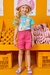 Shorts em Sarja Infantil Menina LILÁS - Kukie na internet