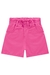 Shorts em Sarja Infantil Menina ROSA ESCURO - Kukie - comprar online