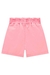 Shorts em Sarja Infantil Menina ROSA NEON - Kukie na internet