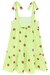 Vestido Infantil Alongado de Alças VERDE E FLORES - Infanti na internet