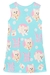 Vestido Regata Infantil AZUL CACHORRINHOS - Kukie na internet