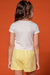 Blusa Infantil Menina Mangas Curtas LOVELY OFF WHITE - Kukie - Looks Babilice