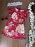 Vestido Infantil Mangas Curtas NATAL VERMELHO - Infanti