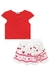Conjunto Infantil Menina com Saia CEREJAS VERMELHO - Kukie - comprar online