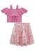 Conjunto Infantil Menina com Saia Chiffon BORBOLETAS - Kukie na internet