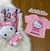Blusa Infantil Rosa da Hello Kitty com Strass- HELLO KITTY - J6743