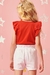 Blusa Infantil Menina VERMELHO com LAISE - Kukie - loja online