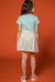 Imagem do Conjunto Infantil Menina com Saia e Bolsinha SWEET - Kukie
