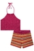 Conjunto Curto Infantil Menina em TRICÔ LISTRAS - Infantil - comprar online