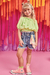 Blusa Cropped Infantil Mangas Bufantes VERDE - Infanti - Looks Babilice