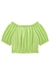 Blusa Cropped Infantil Mangas Bufantes VERDE - Infanti na internet