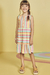 Vestido Alongado Infantil Sem Mangas ZIG ZAG DE CORES - Kukie - Looks Babilice