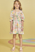 Vestido Infantil com Mangas Bufantes DESENHO ENCANTADO - Kukie - Looks Babilice