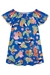 Vestido Infantil AZUL Mangas Curtas BICHOS DA FLORESTA - Kukie - comprar online