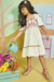 Vestido Infantil BRANCO Mangas Amplas BORBOLETAS - Kukie - comprar online