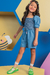 Macaquinho Infantil Menina Mangas Bufantes LISTRAS NEON - Kukie - Looks Babilice