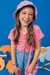 Blusa Cropped Infantil em Tricô ROSA - Kukie