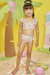 Biquíni Infantil com Top de Alças FLORES - Kukie - Looks Babilice