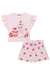 Conjunto Infantil Menina Curto com Shorts GATINHA E MORANGOS - Kukie - comprar online