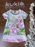 Vestido Infantil Mangas Curtas CACHORRINHAS FUN - Kukie