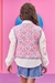 Colete Infantil Azul Coração Gola V Tricot - Kukie- (Ref.69110) na internet