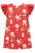 Vestido Infantil Mangas Curtas NATAL VERMELHO - Kukie na internet