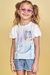 Blusa Infantil Menina BRANCO Mangas Curtas SEREIA - Kukie na internet