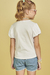 Blusa Infantil Menina BRANCO Mangas Curtas SEREIA - Kukie - Looks Babilice