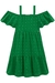 Vestido Infantil VERDE com Alças BORDADOS - Kukie - comprar online