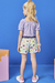 Conjunto Infantil Curto Menina com Shorts/Saia FAVO DE MEL - Kukie - loja online