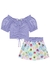 Conjunto Infantil Curto Menina com Shorts/Saia FAVO DE MEL - Kukie - comprar online