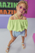 Imagem do Conjunto Infantil Menina VERDE com Shors Jeans - Infantil