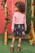 Conjunto Saia Tule Estampada Blusa Manga Longa Detalhe Ombros (Ref.70545) na internet