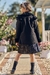 Sobretudo Infantil Preto Gola e Punho de Pelúcia - Kukie -70752 - Looks Babilice