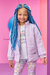 Jaqueta Infantil Acolchoada Menina Lilás - Kukie (Ref. 71015) na internet