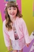 Casaco Infantil Estilo Bolero em Pelo Rosa - Kukie (Ref.71031) - comprar online