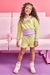 Conjunto Infantil de Blusão Boxy e Shorts em Moletom- Kukie -71628 - comprar online