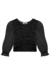 Blusa Infantil Manga Longa Detalhe Punho Tule Preta - Kukie - (Ref.71987) - comprar online