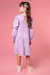 Vestido Infantil Mangas Longas Malha Lilás- Kukie 72005 - comprar online