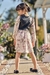Vestido Infantil Estampa de Laços e Colete Couro Ecológico - Kukie- (Ref. 72254) na internet