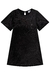 Vestido Infantil Preto Paetê- Manga Morcego - Kukie- (Ref. 72470) - loja online